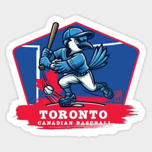 USA - Canadian BASEBALL - Toronto - Baseball mascot - Toronto baseball Sticker